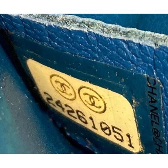 Chanel Boy Flap Bag Woven PVC with Lambskin Old Medium Blue, Multicolor - Picture 8 of 8